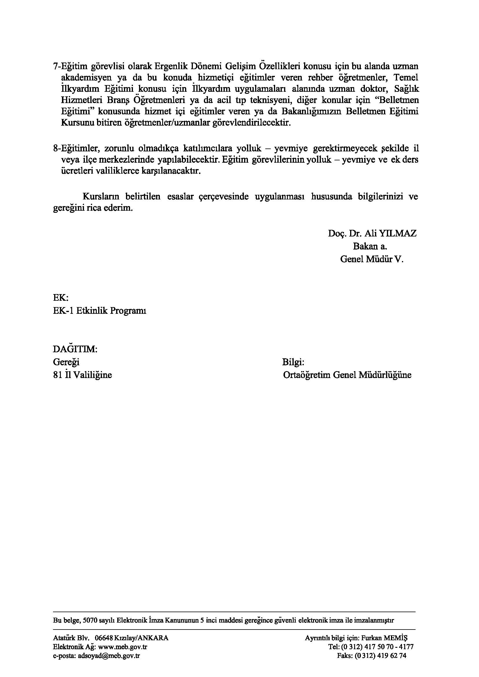 Belletmen eğitimi farkındalık kursu açılıyor