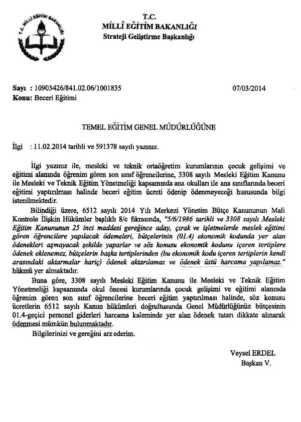 Ana okullarında beceri eğitimi