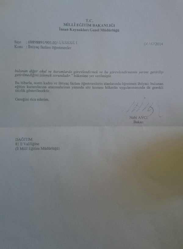 Norm fazlası öğretmenler atanacak