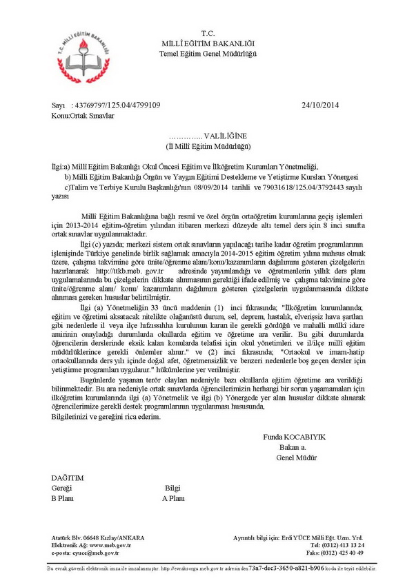 TEOG Yüzünden Boş Geçen Dersler Telafi Edilecek