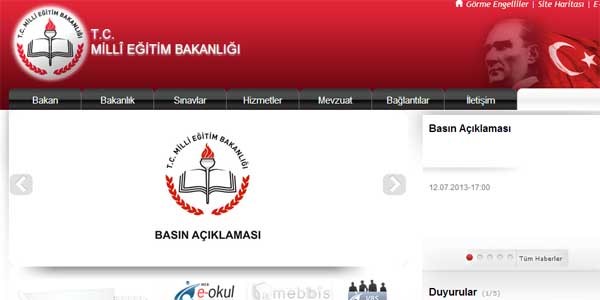 MEB İnternet Siteleri Yeni Tasarımlarıyla Karşınızda