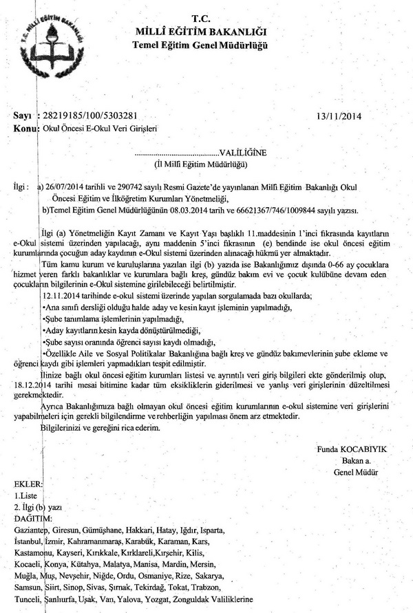 MEB'den E-okul Uyarısı