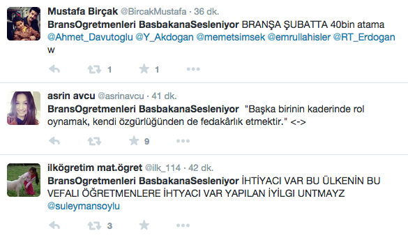 Branş öğretmenleri Başbakan'a sesleniyor