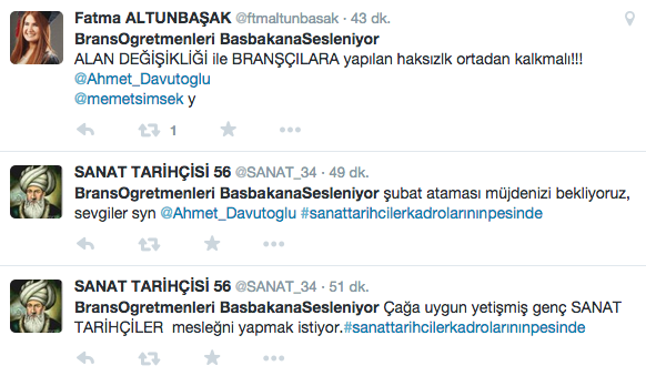 Branş öğretmenleri Başbakan'a sesleniyor