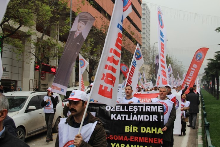 LAİK EĞİTİM VE EMEĞE SAYGI YÜRÜYÜŞÜ BURSA’DA