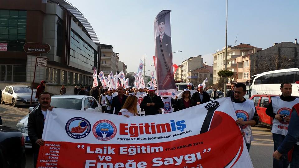 LAİK EĞİTİM VE EMEĞE SAYGI YÜRÜYÜŞÜ BURSA’DA