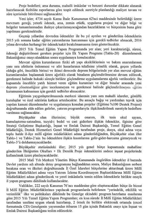 MEB'den 2 Yeni Genelge