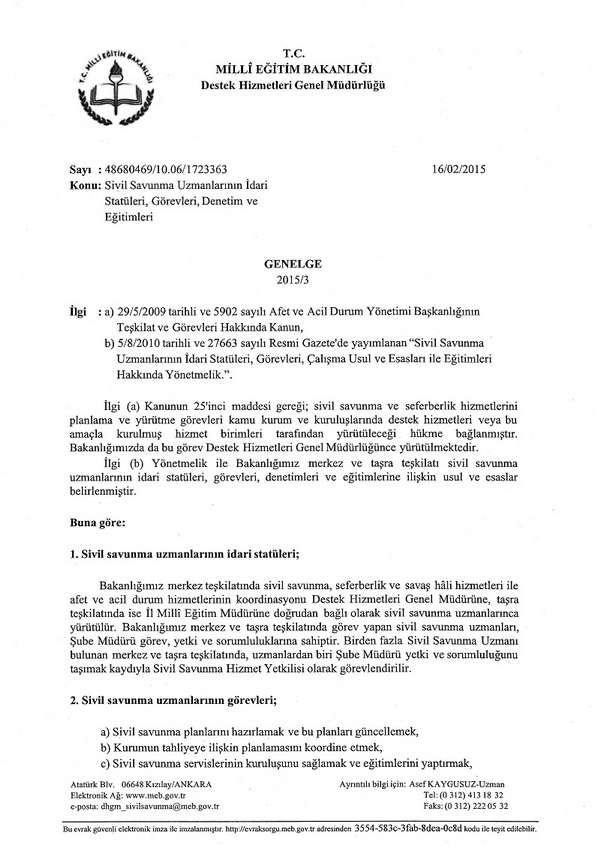 MEB'den 2 Yeni Genelge