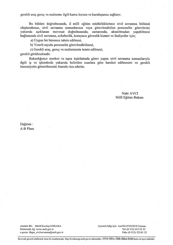 MEB'den 2 Yeni Genelge