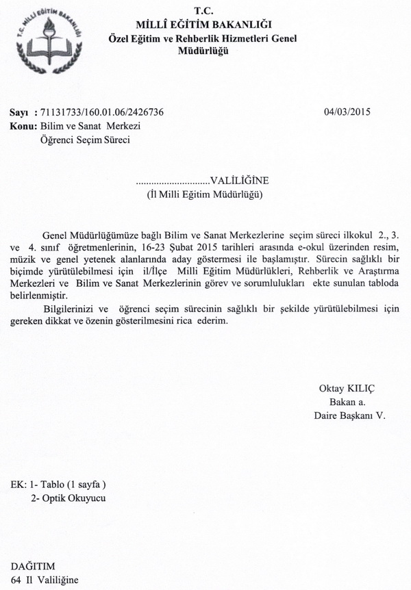 Bilim ve Sanat Merkezlerine Öğrenci Seçim Süreci Nasıl Olacak?