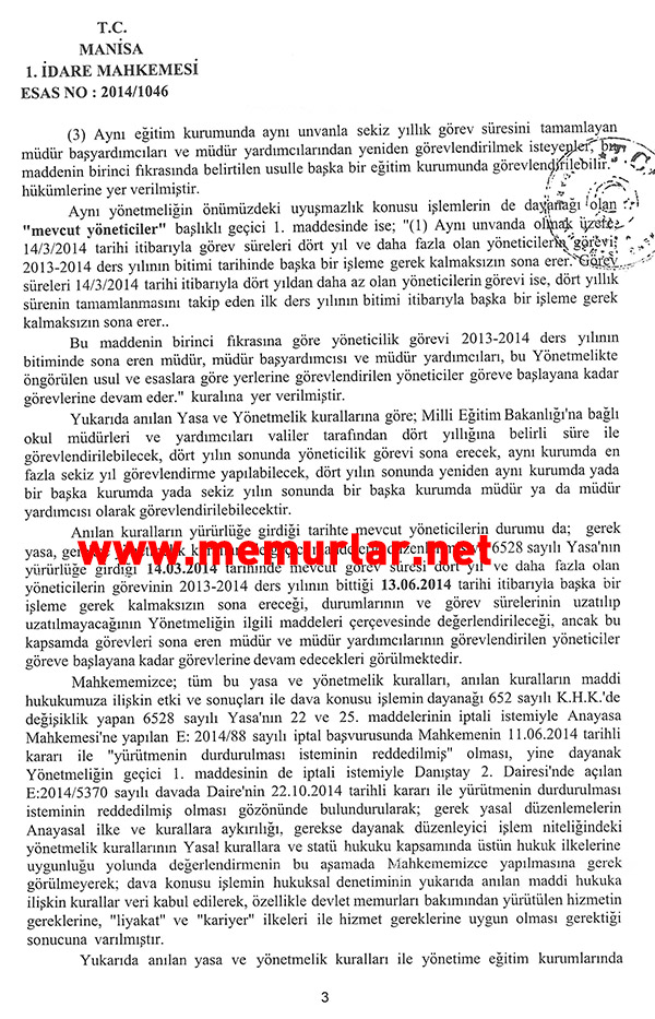 Okul Müdür Yardımcılığıyla İlgili Çok Önemli Karar