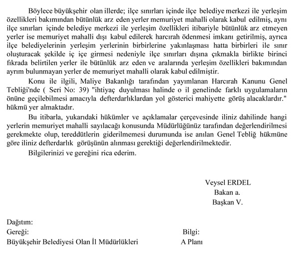 MEB'den ''Memuriyet Mahalli'' Yazısı