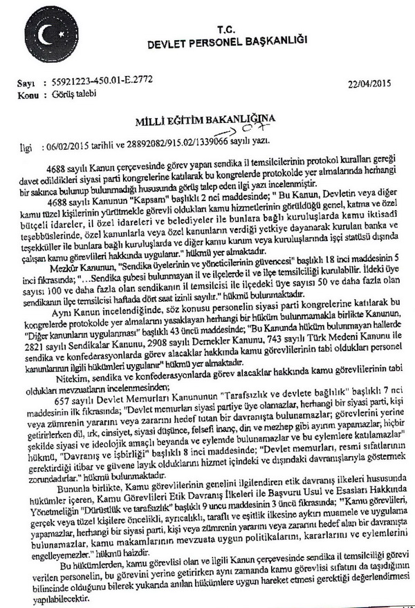 Sendika yöneticileri siyasi parti kongrelerine katılabilir mi?