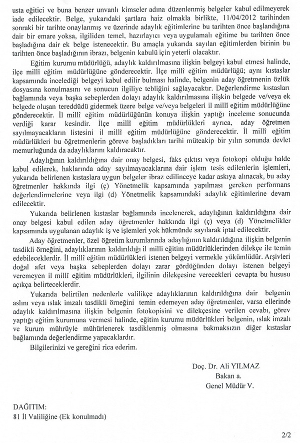 MEB, özel öğretim kurumlarına açıklık getirerek adaylığının nasıl kaldırılacağını açıkladı