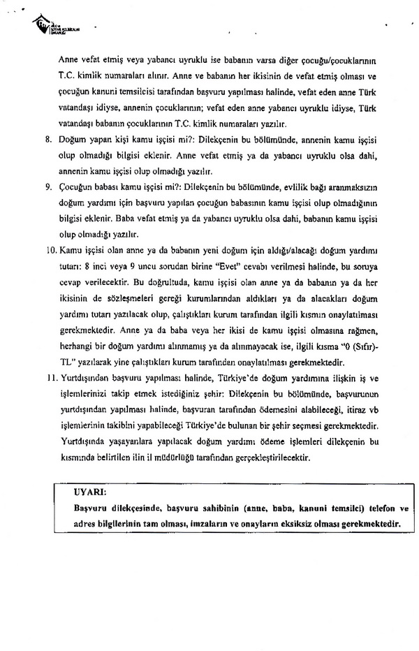Kamuda doğum yardımı nasıl ödenecek?