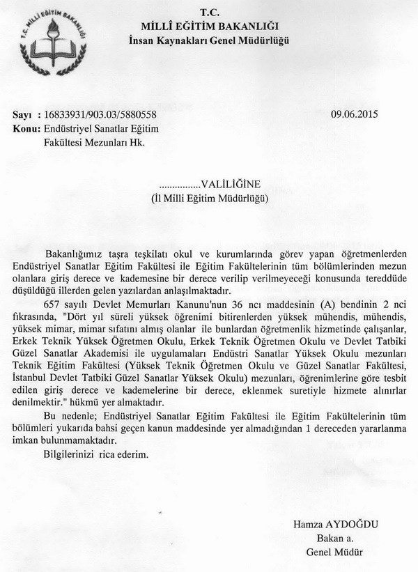 Eğitim fakültesi mezunları bir dereceden faydalanamaz