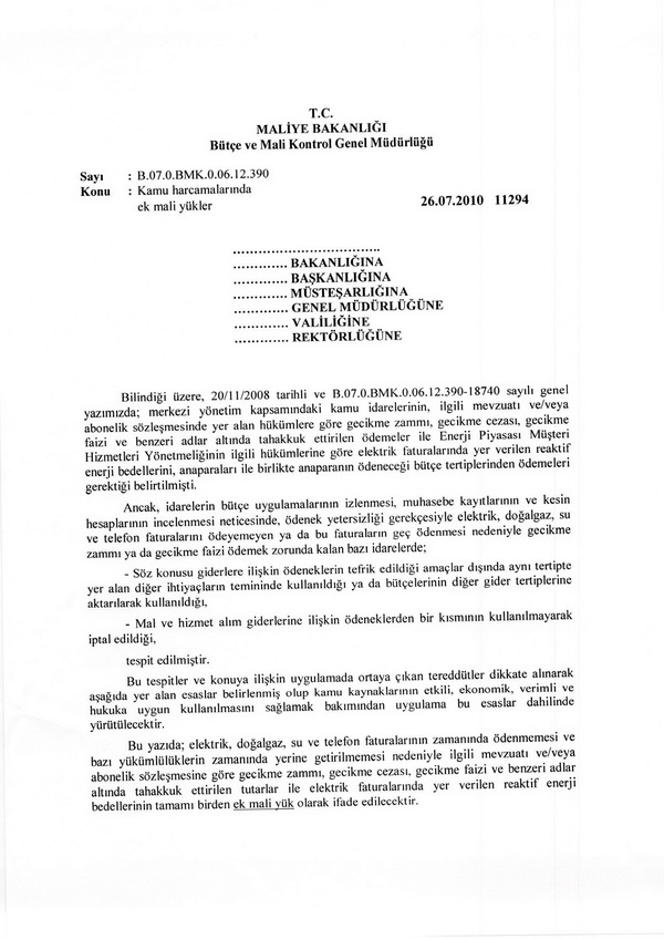 Faturayı geciktiren müdüre soruşturma açılacak