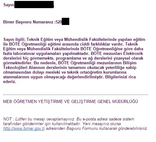 BÖTE mezunları ile ilgili teknik öğretmen yazıları