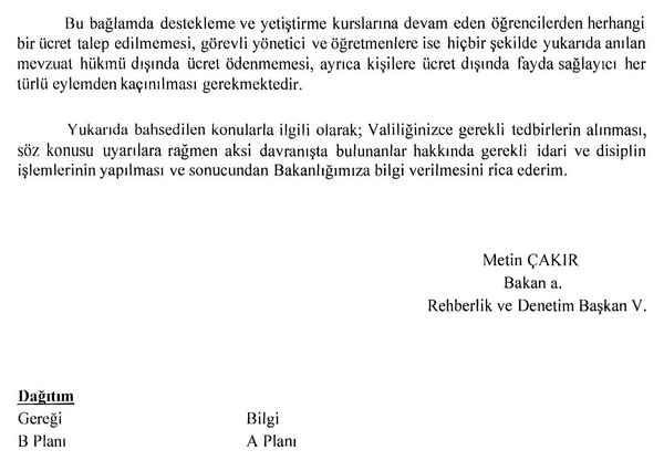 MEB: ''Yardımcı Ders Kitabı Aldırmayın''
