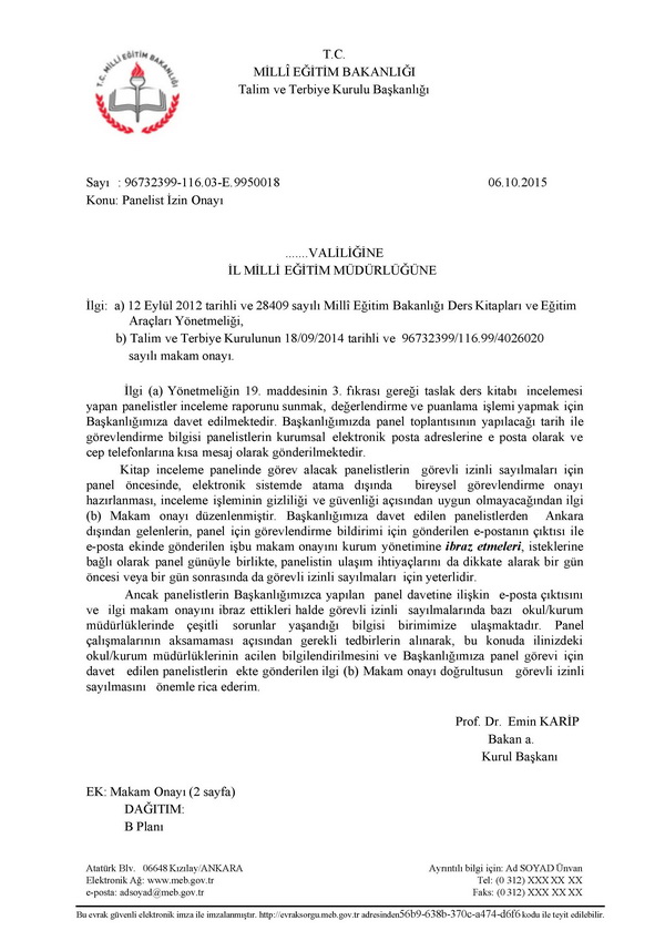 MEB; "Gönderdiğim e-posta çıktısı görevlendirme oluru için yeterlidir" dedi