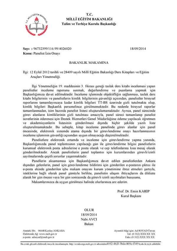 MEB; "Gönderdiğim e-posta çıktısı görevlendirme oluru için yeterlidir" dedi