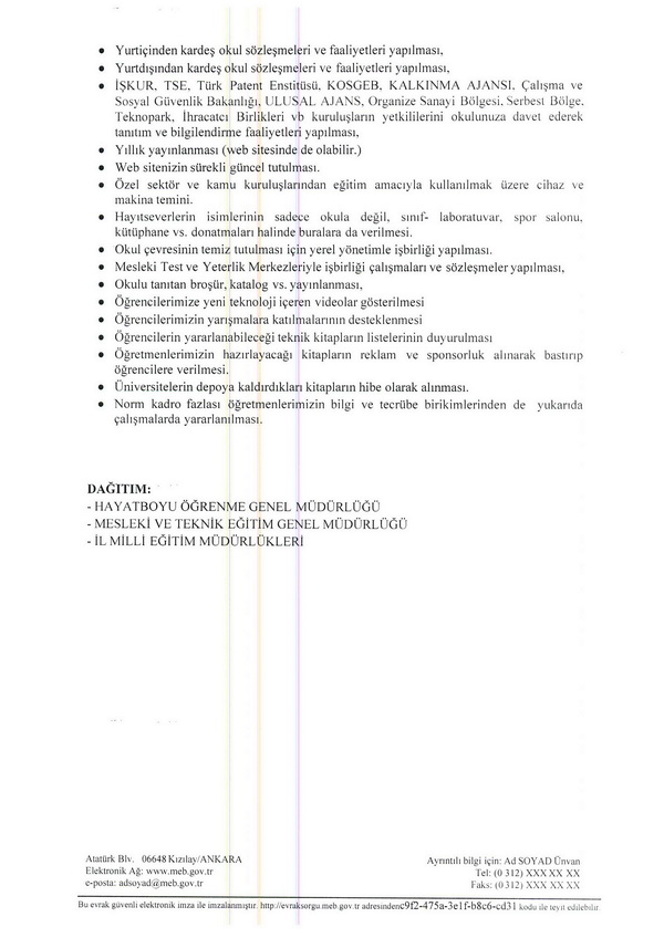 MEB tanıtım, bilinçlendirme ve farkındalık artırma çalışmaları