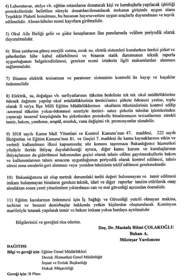 Öğretmen odalarındaki eksik mobilyalar tamamlanacak