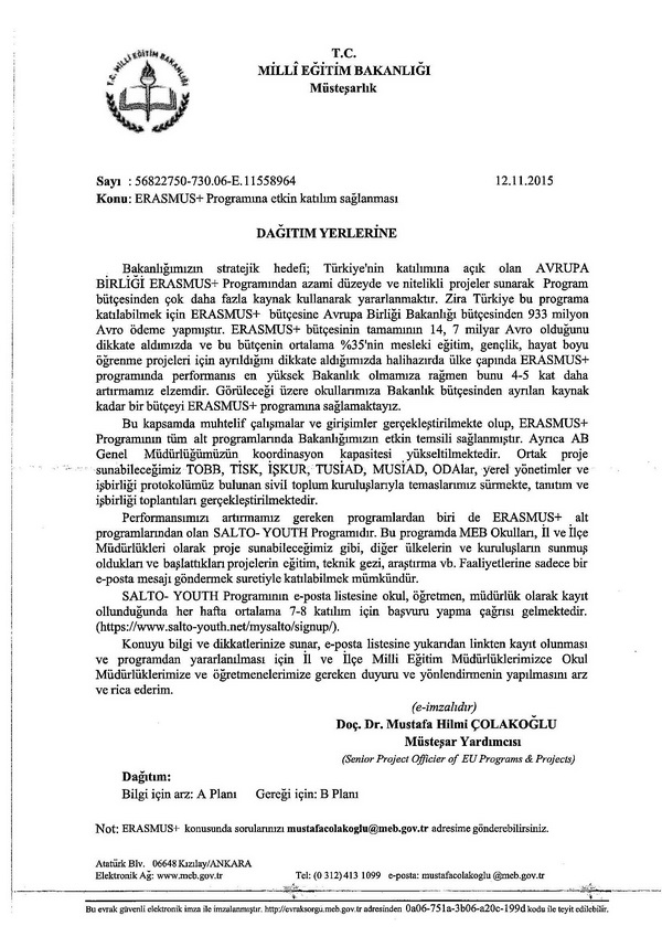 Erasmus programına etkin katılım sağlanacak