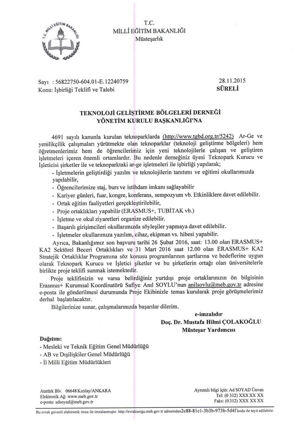 MEB'den işbirliği teklifi