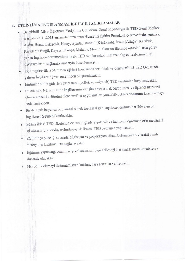 İngilizce öğretmenleri bilgi paylaşım semineri