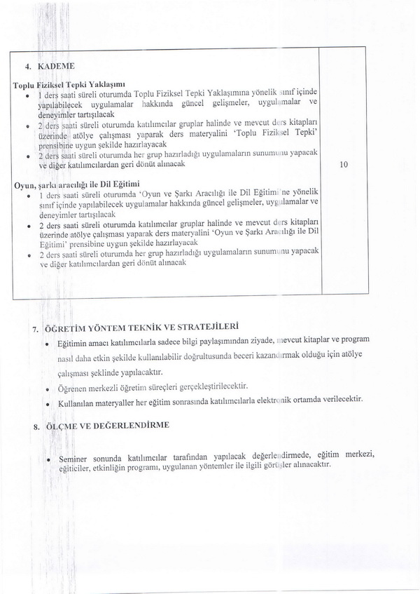 İngilizce öğretmenleri bilgi paylaşım semineri