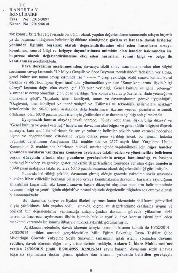 1709 MEB şube müdürü ataması iptal edildi