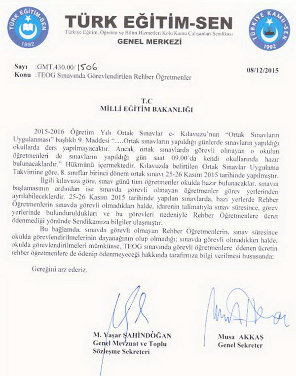 TEOG sınavlarında rehber öğretmenler okulda bulunur mu?