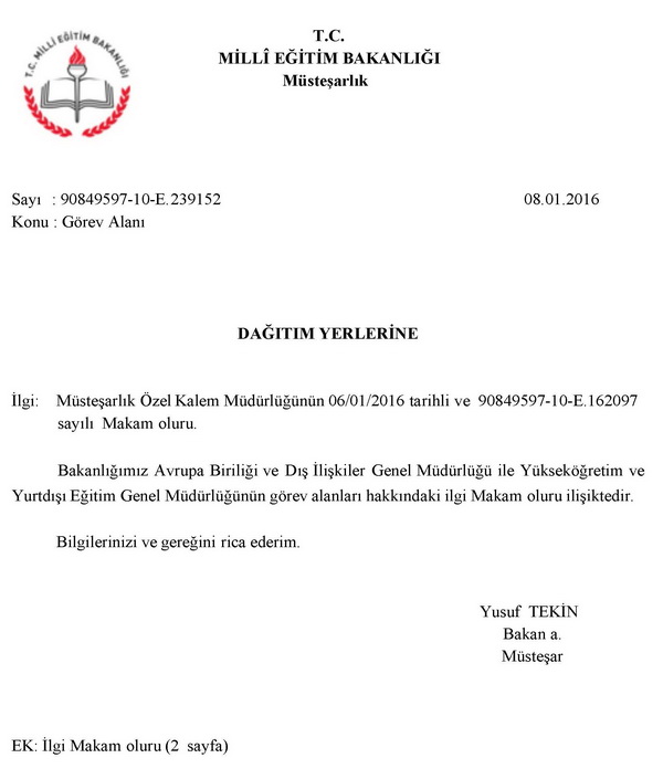 MEB'de iki genel müdürülüğün görev alanları belirlendi