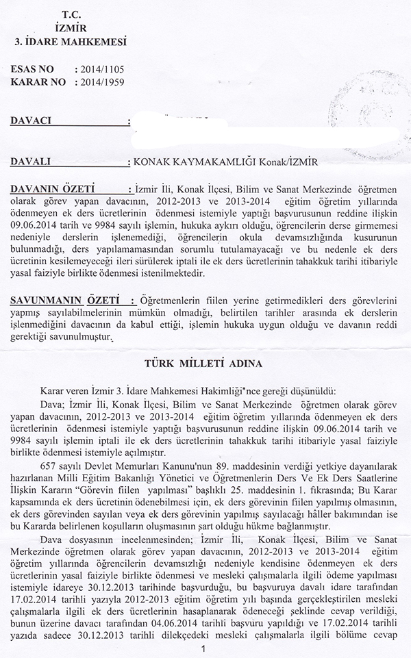 Öğrenci derse gelmezse, ek ders kesilir mi?