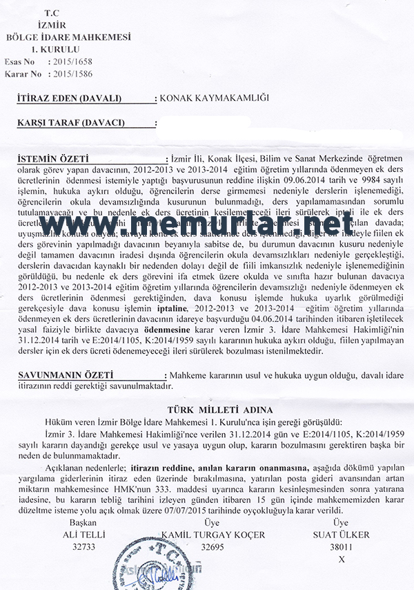 Öğrenci derse gelmezse, ek ders kesilir mi?