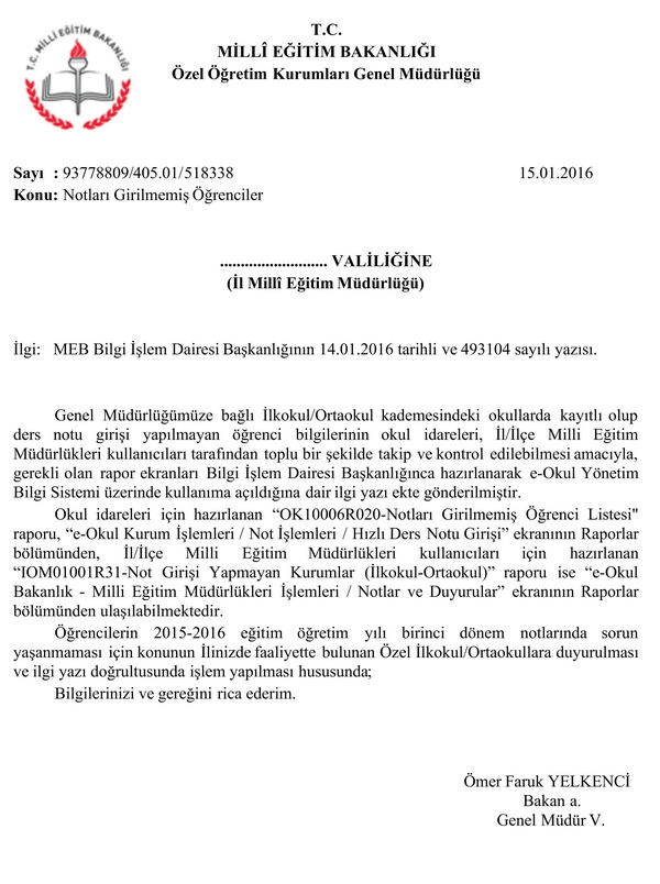 MEB'den ''notları girilmemiş öğrenciler'' açıklaması