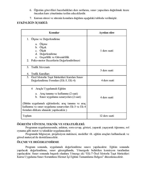 MTSK Yönetmelik ve Yönerge ile İlgili Açıklamalar