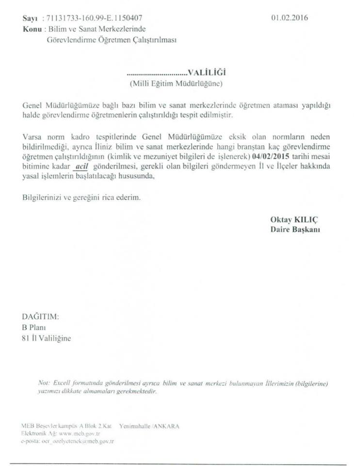 MEB'DE USUL BİLMEYEN BÜROKRAT!