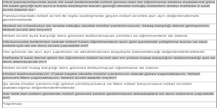 Nöbet Ücreti İle İlgili Merak Edilen Sorular ve Cevaplar