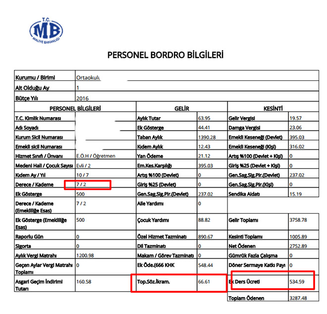 1 dereceyle birlikte, bazı maaşlar neden düştü?