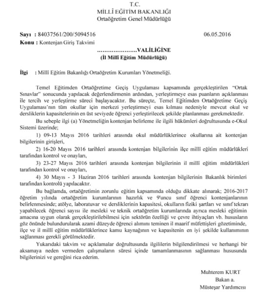 MEB'den TEOG tercih süreci açıklaması