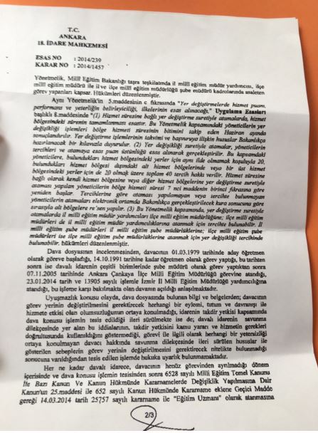 Çankaya Milli Eğitim Müdürü Değişiyor