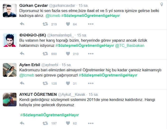 "Sözleşmeli Öğretmenliğe Hayır" Kampanyası Başlatıldı