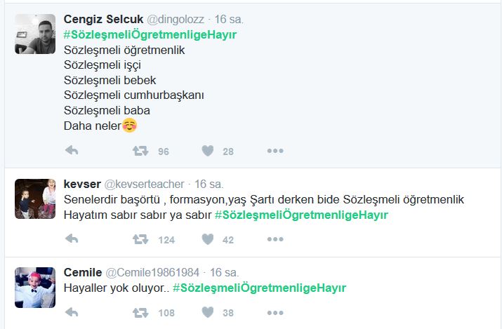 "Sözleşmeli Öğretmenliğe Hayır" Kampanyası Başlatıldı