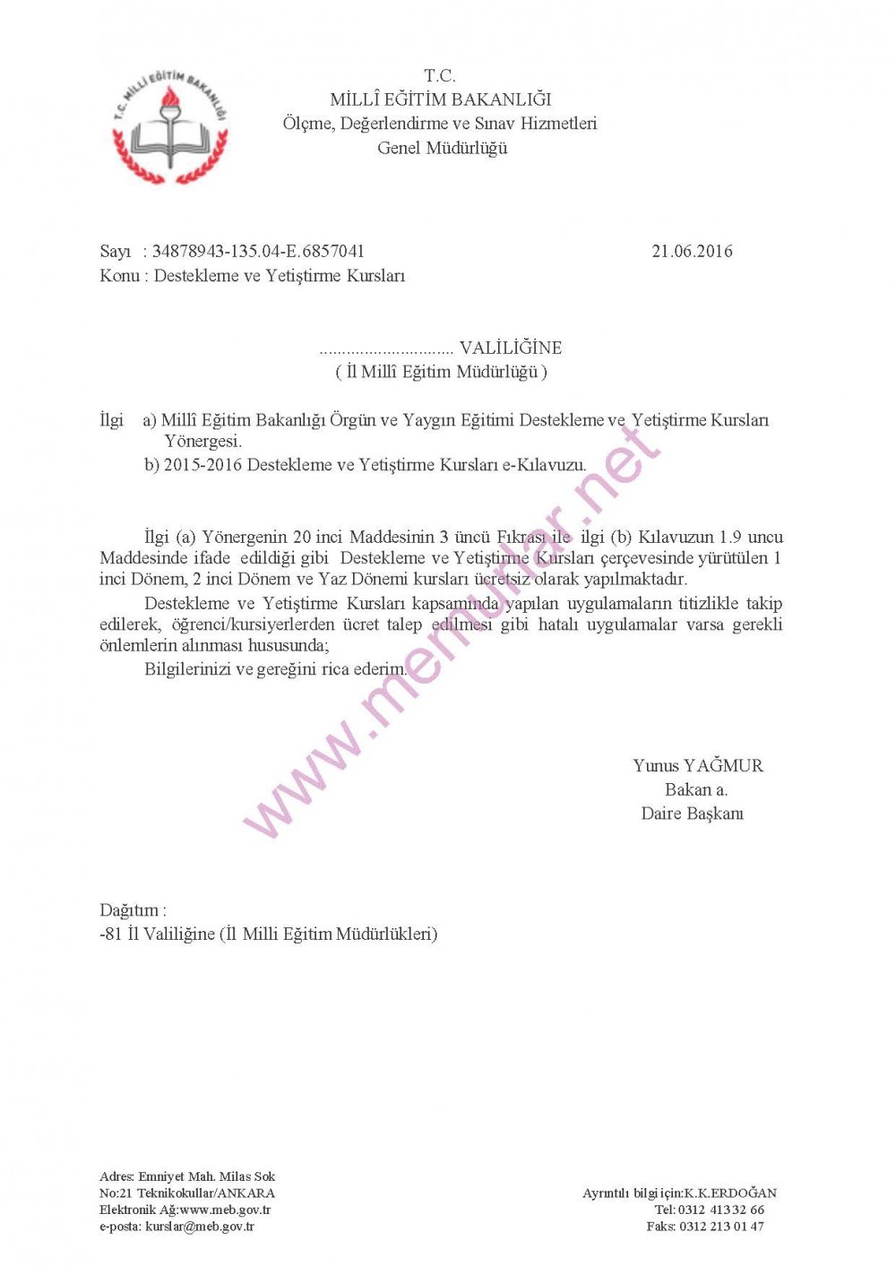 Yetiştirme Kurslarında Öğrencilerden Ücret Alınır mı?