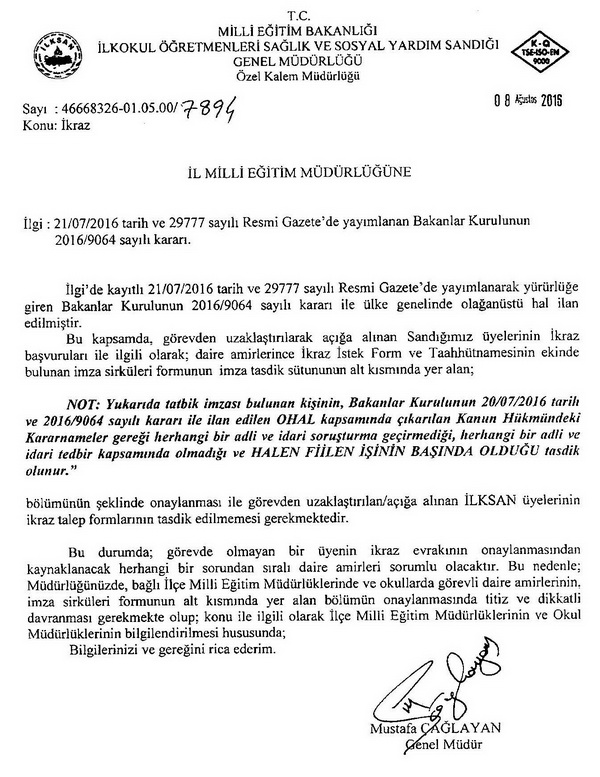 İlksan'dan ikraz uyarısı