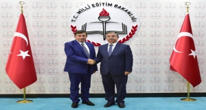 Bakan Yılmaz, Kosova Eğitim Bakanı Bajrami ile bir araya geldi