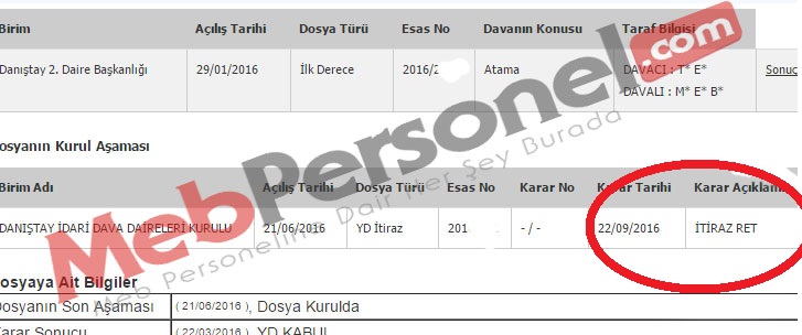 Danıştay +4 Yılını Dolduran Müdür Yardımcıları İçin Kararını Verdi.