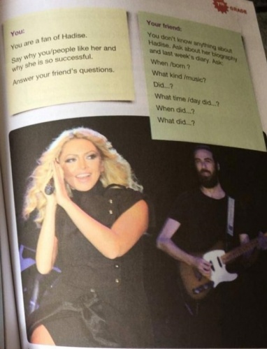 Hadise ve Murat Boz ders kitabına girdi